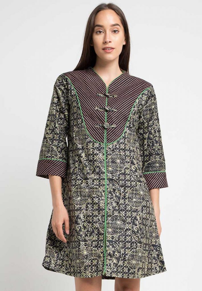 √ 30+ Model Dress Batik (MODERN, KOMBINASI, ELEGAN, TERBARU)