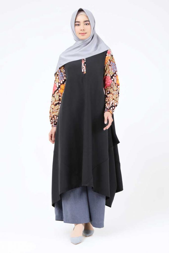 √ 30+ Model Gamis Batik (MODERN, KOMBINASI, BROKAT, PESTA)