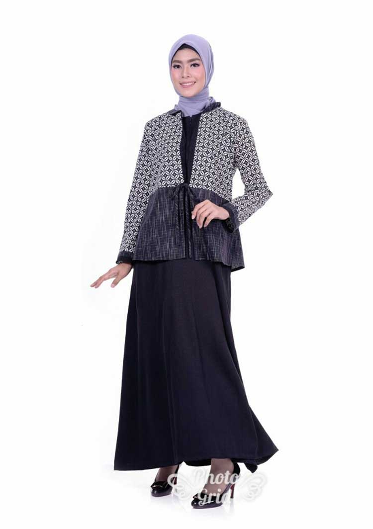 Model Batik Gamis Modern 2019