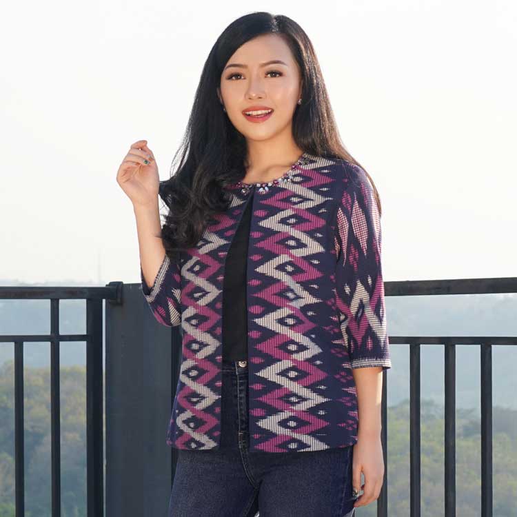 model baju batik indigo