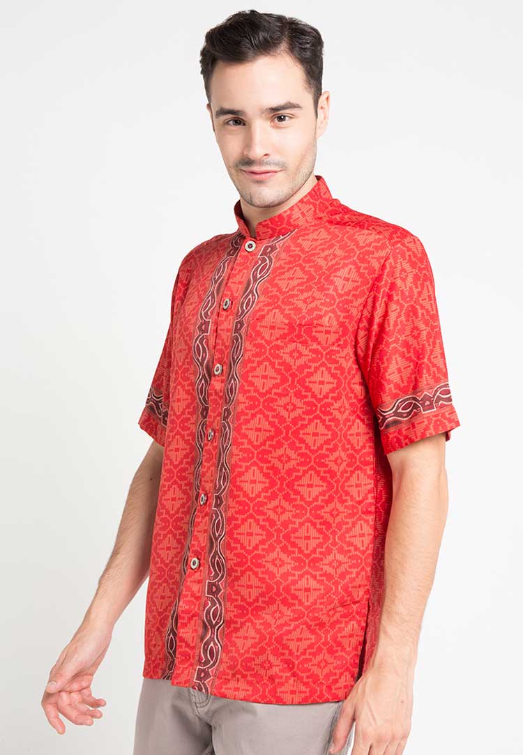 model baju batik muslim simple