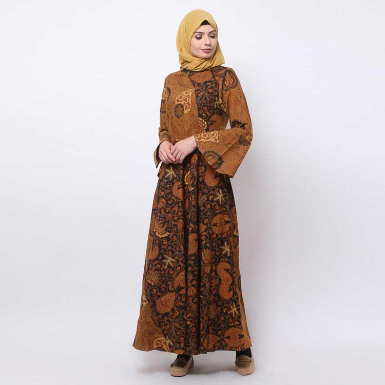 model baju batik muslim overall