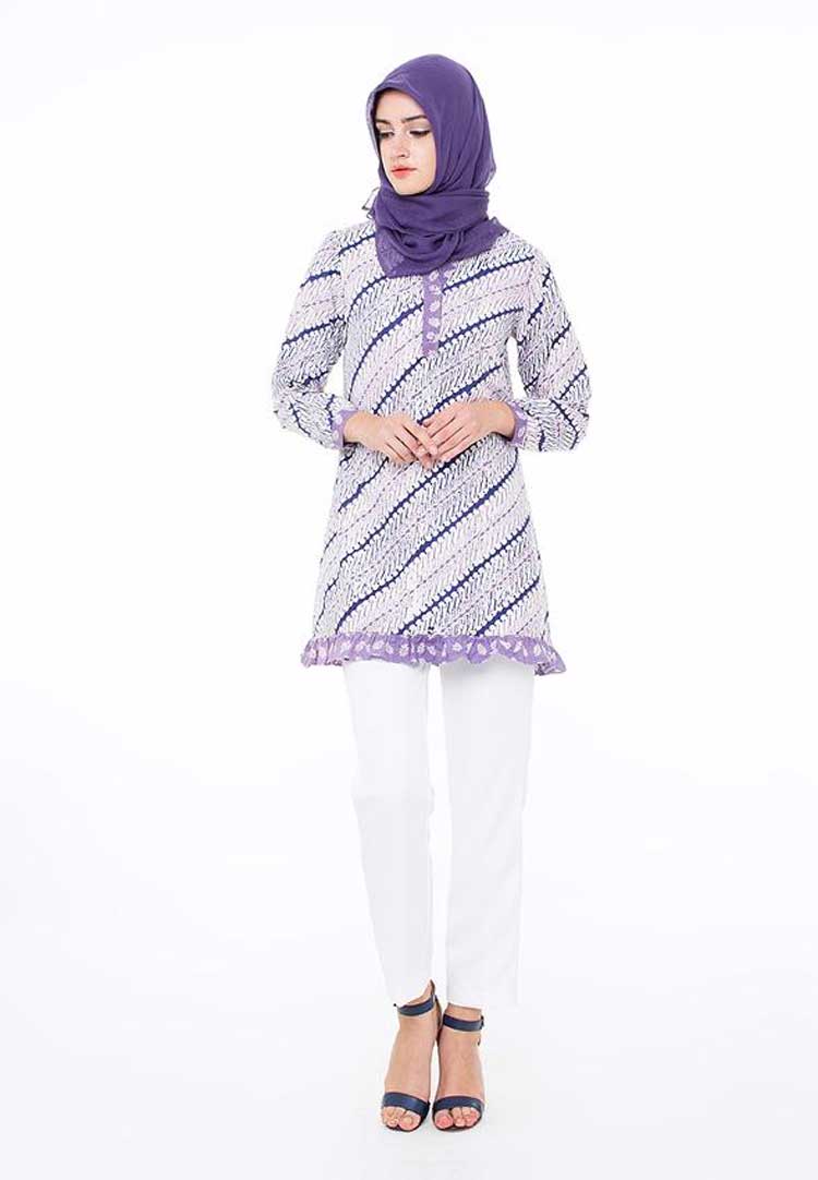 model baju batik muslim untuk lebaran