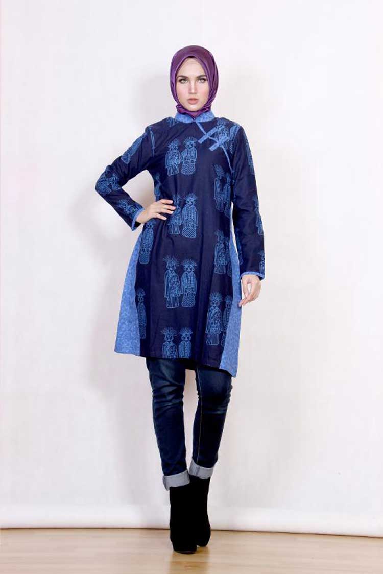 model baju batik muslim mama papa