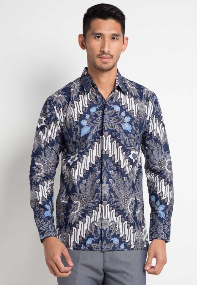 model baju batik pria safari