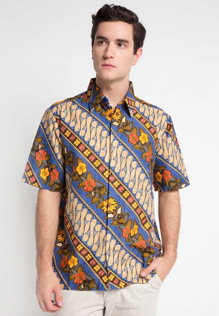   30 Model Baju  Batik Pria GAUL  KOMBINASI POLOS MODERN 