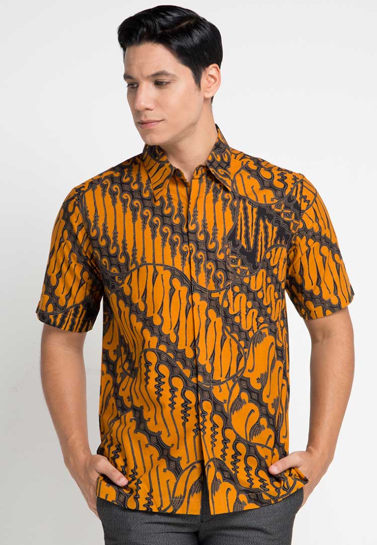 Foto Desain Baju Kemeja Kombinasi Batik | Kerabatdesain