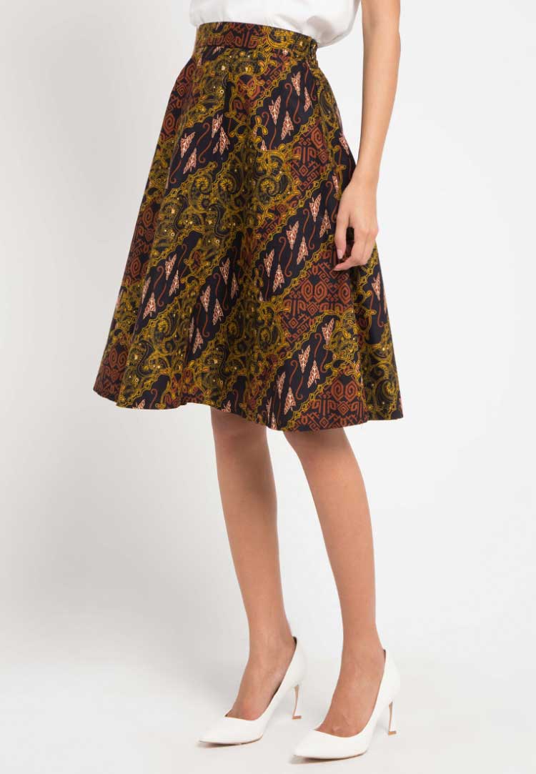 model rok batik instan