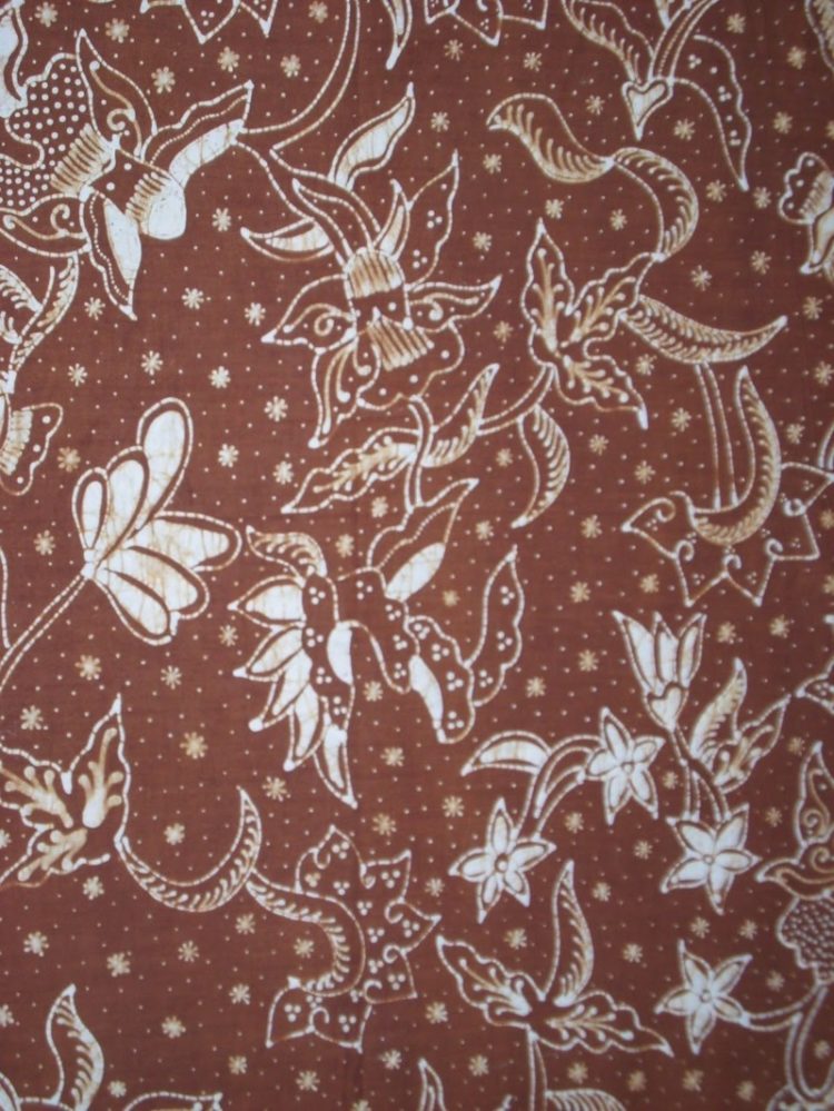 motif batik bunga bali