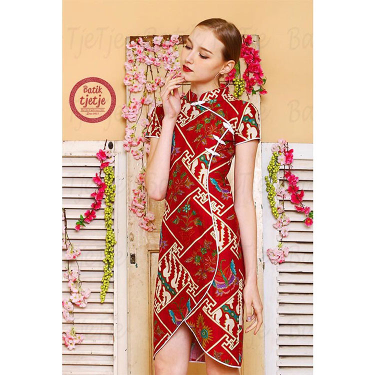 Kumpulan Model Gamis Batik Kombinasi Modern Simple Elegan