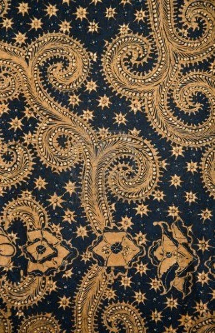 motif batik flora simple