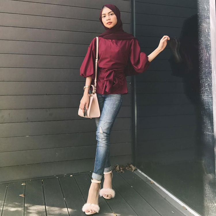 fashion monochrome hijab