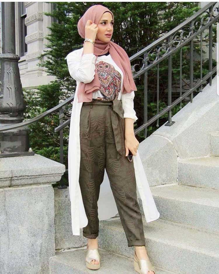 fashion hijab jalan jalan