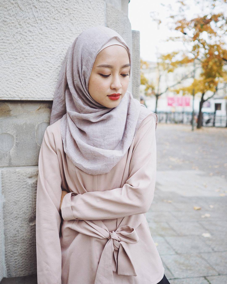 tutorial hijab pashmina ima