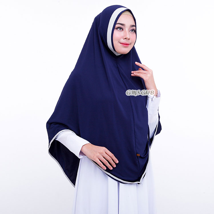 hijab syar'i dua warna