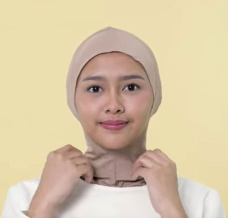 tutorial hijab segiempat organza