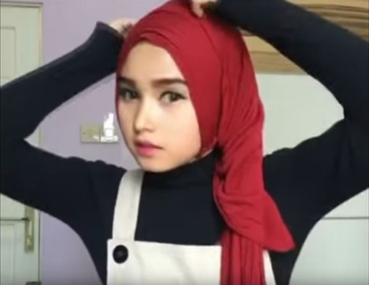 instagram tutorial hijab pesta