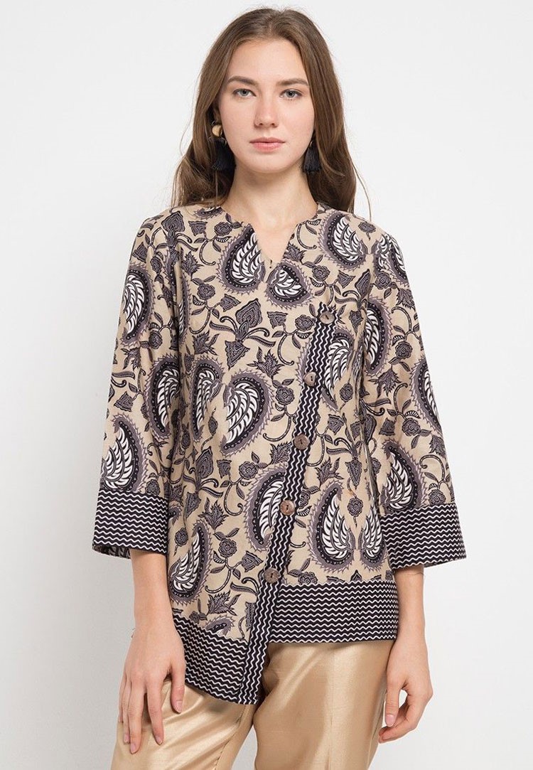 √ 30+ Model Baju Batik Kantor Wanita (KOMBINASI & ELEGAN)