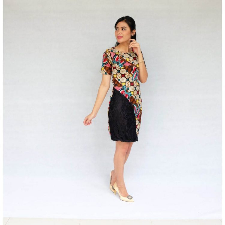 model baju batik kombinasi dengan rok