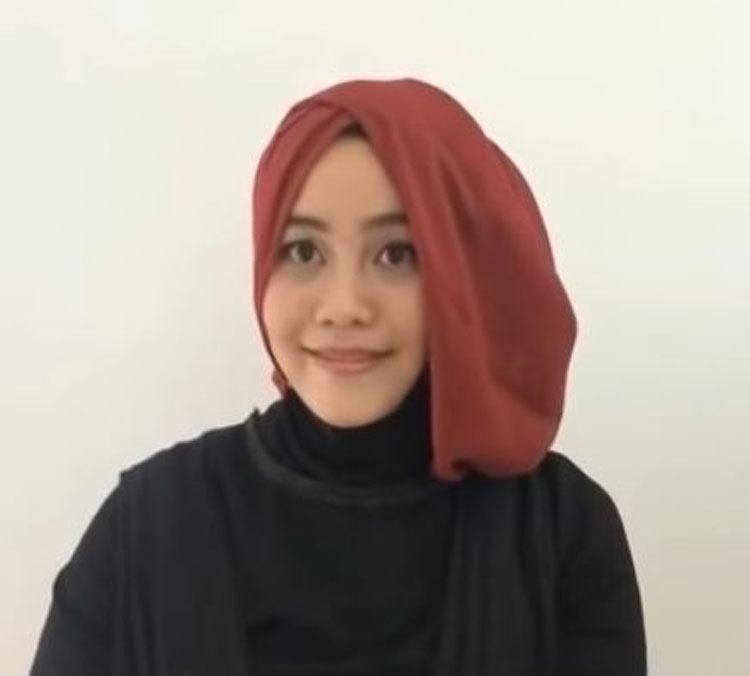 tutorial hijab sanggul kebaya