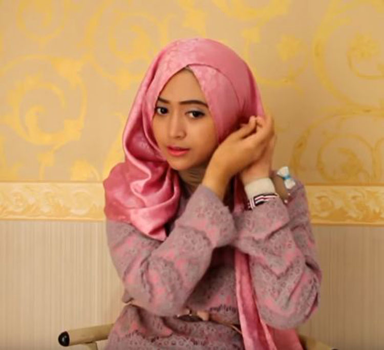 tutorial hijab kebaya 2018