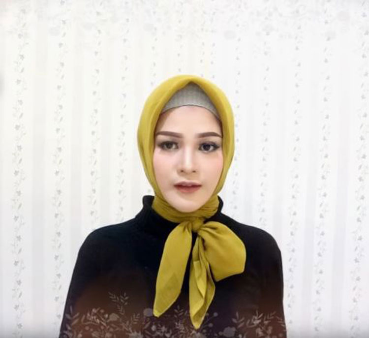 gambar tutorial hijab paris