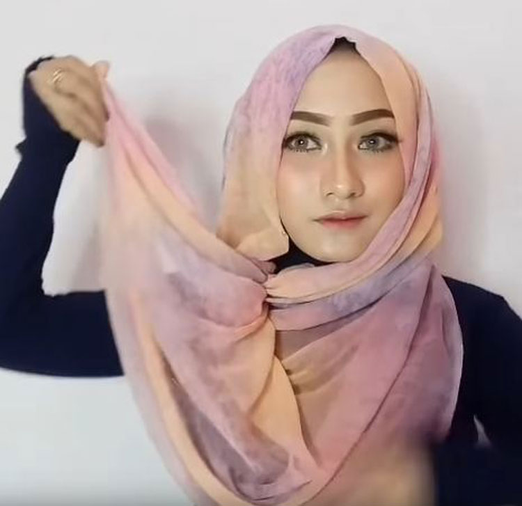 tutorial hijab paris modern