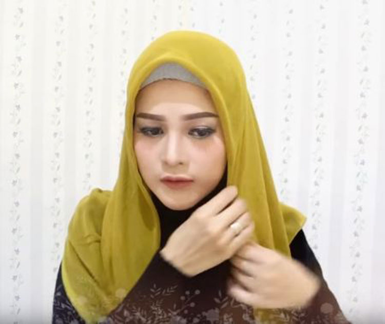 tutorial hijab paris segi empat natasha farani terbaru