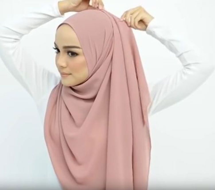 tutorial hijab pashmina sehari hari