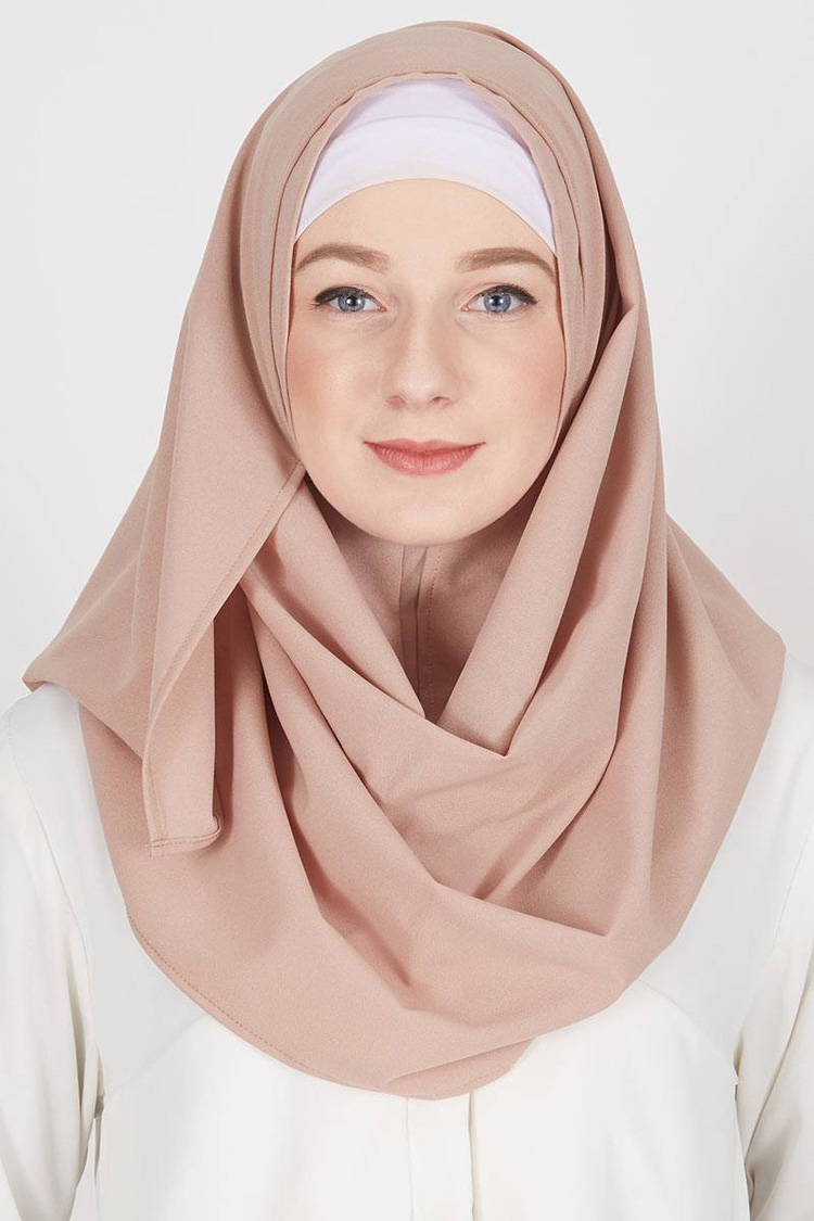 59 Tutorial Hijab Pashmina Simple Kebaya Pesta Satin Mudah
