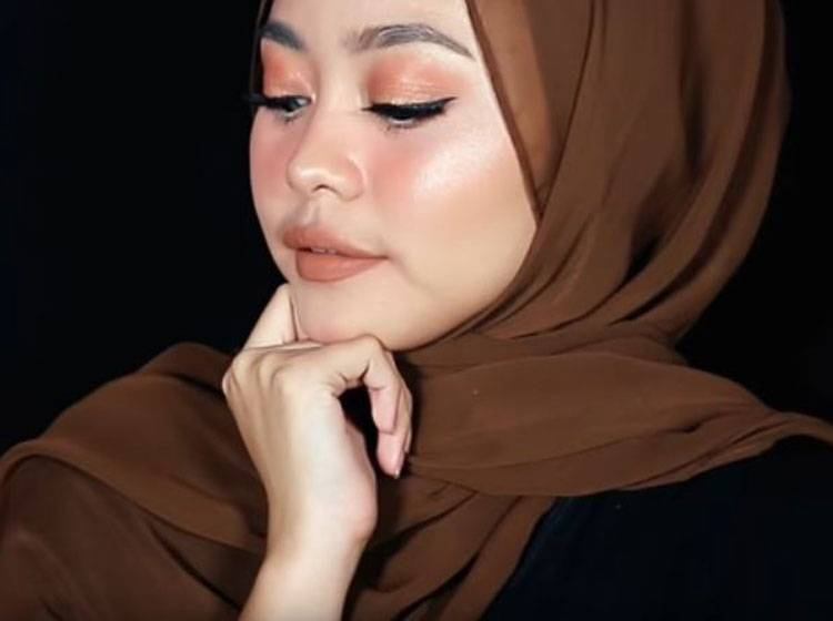 tutorial hijab pashmina wajah bulat tembem