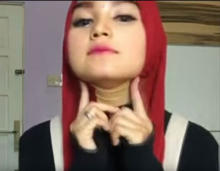 tutorial hijab pesta 2 jilbab
