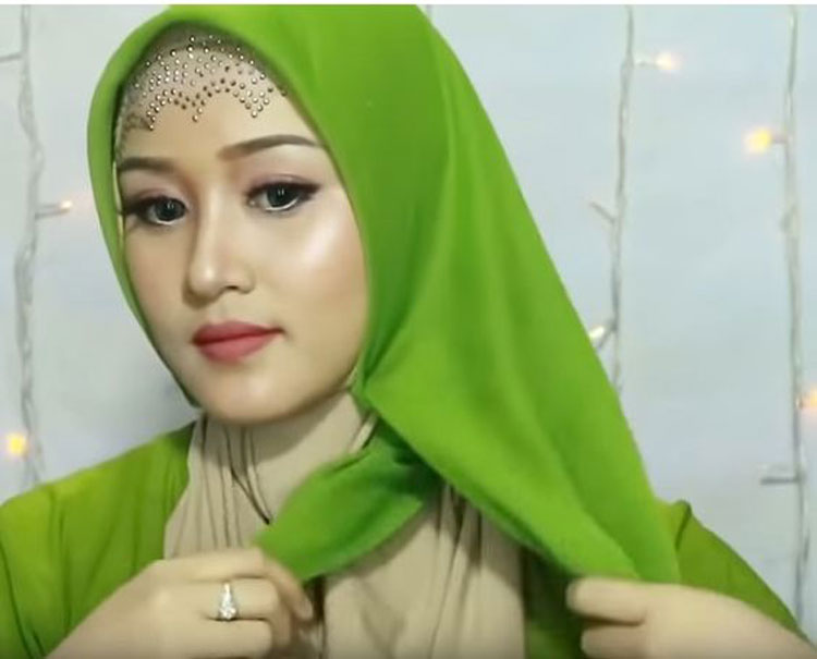 tutorial hijab untuk acara pesta