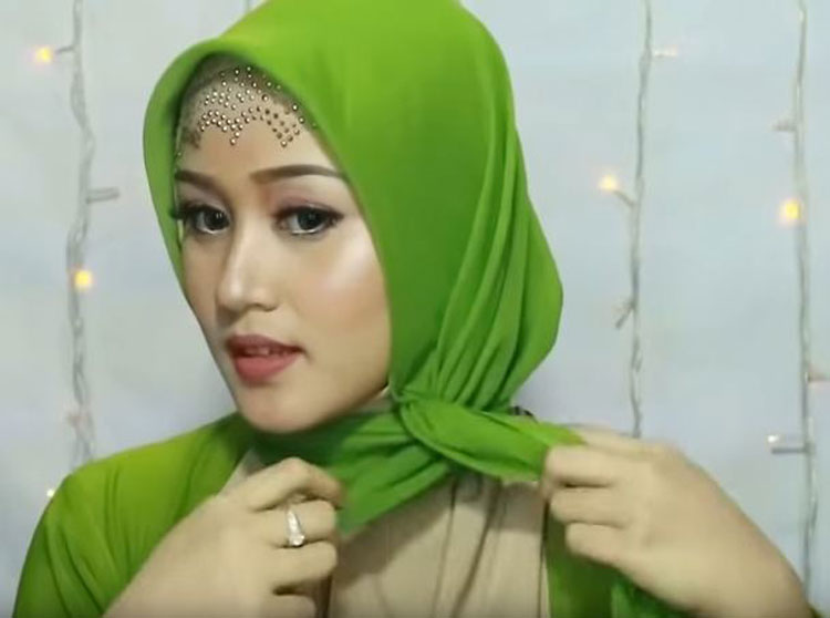tutorial hijab pesta untuk anak