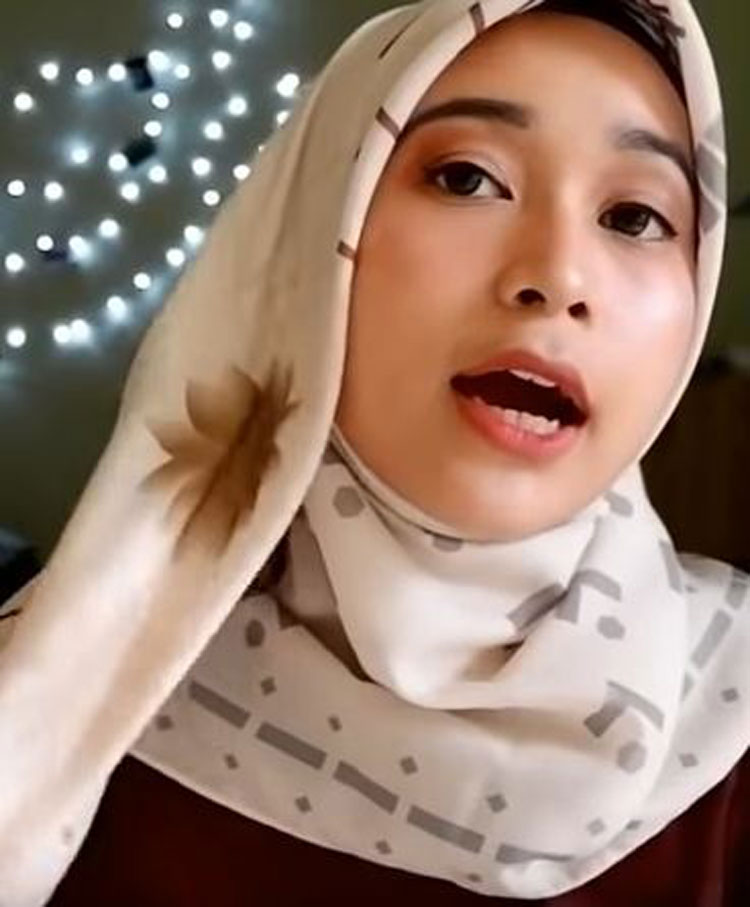 tutorial hijab segi empat syar i menutup dada
