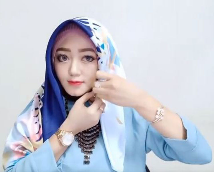 tutorial hijab segitiga jumbo