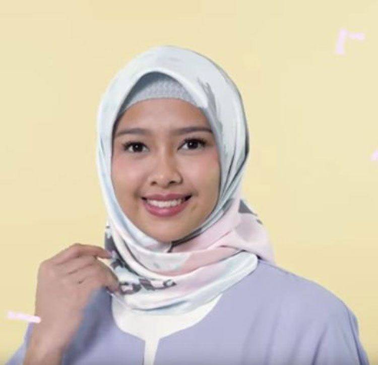 tutorial hijab segitiga paris