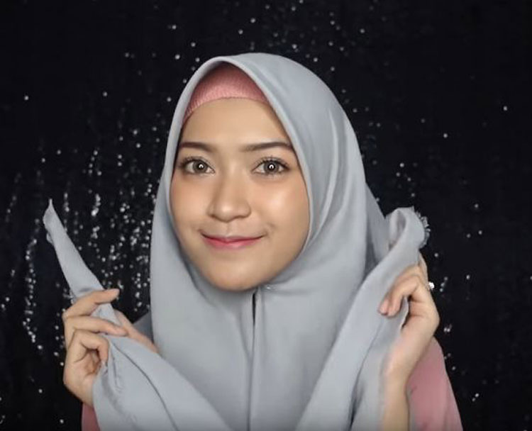 tutorial hijab simple kuliah