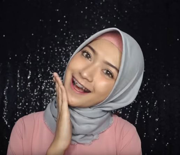 tutorial hijab simple ke pesta