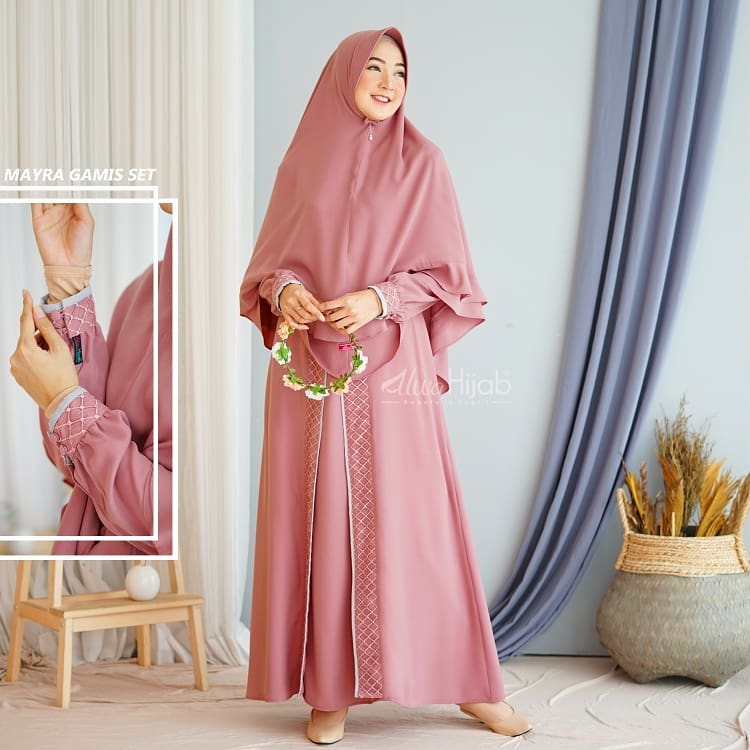 15 Model Alwa Hijab Syar I Gamis Sarimbit Couple