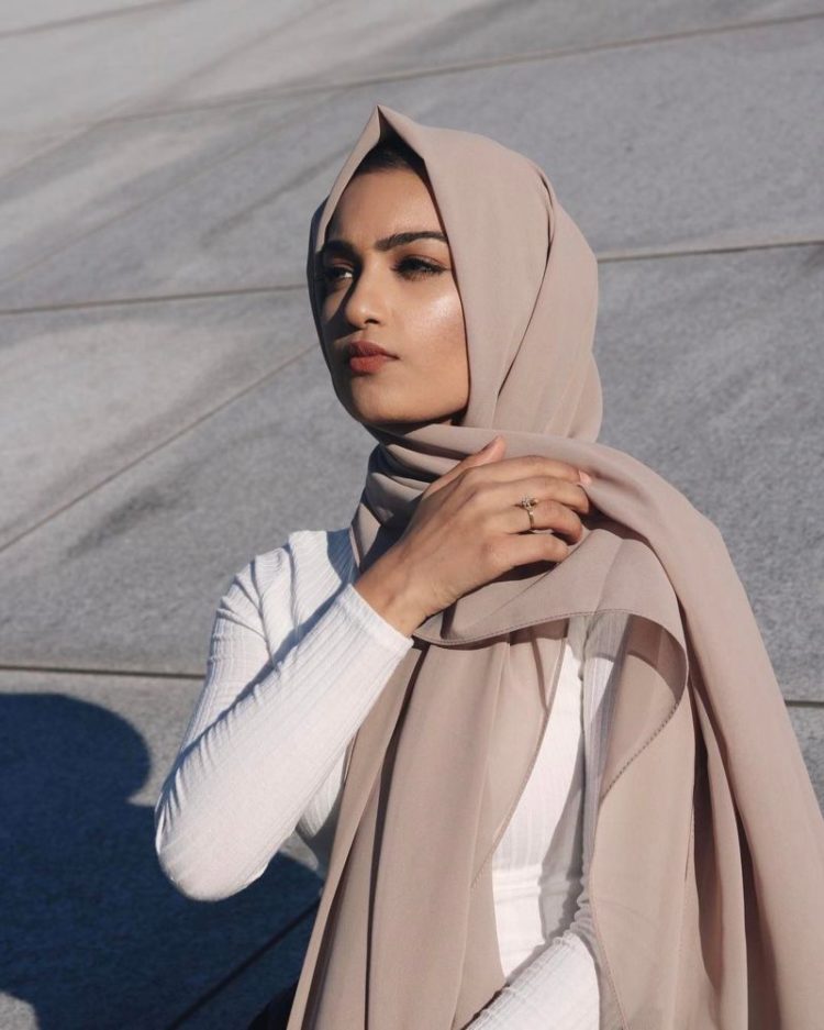 tutorial hijab layer pesta