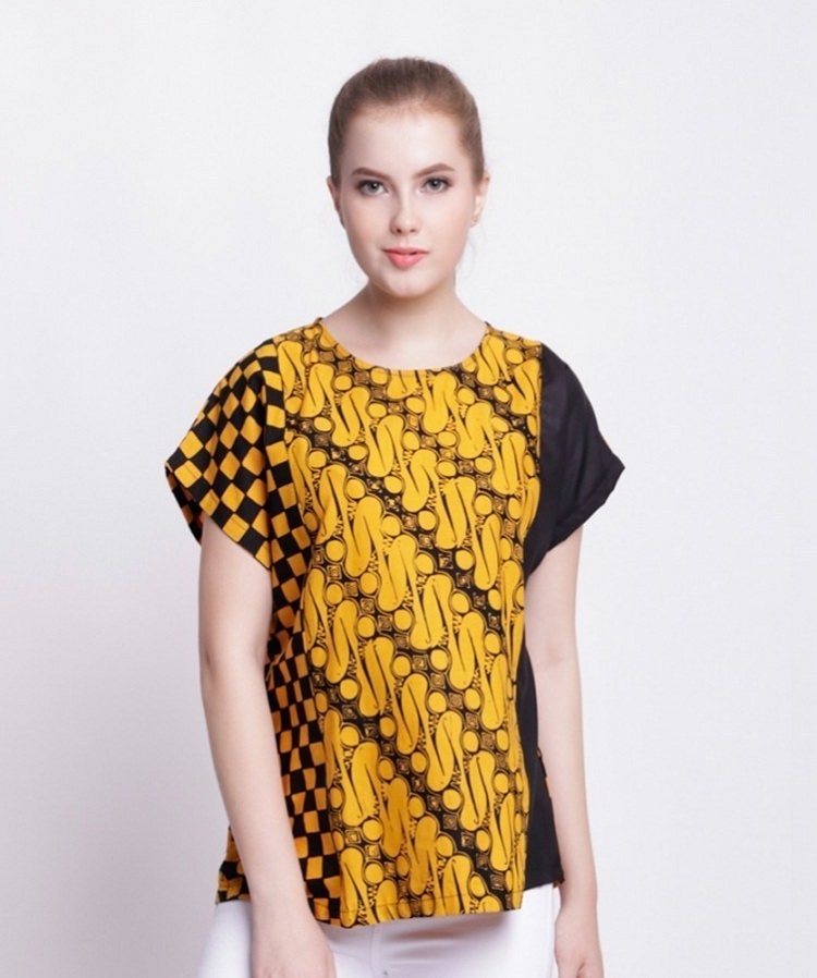 blouse batik gamis
