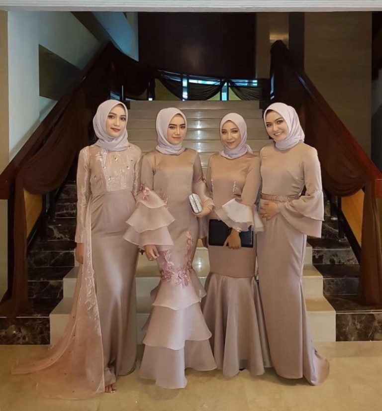 brocade hijab dress