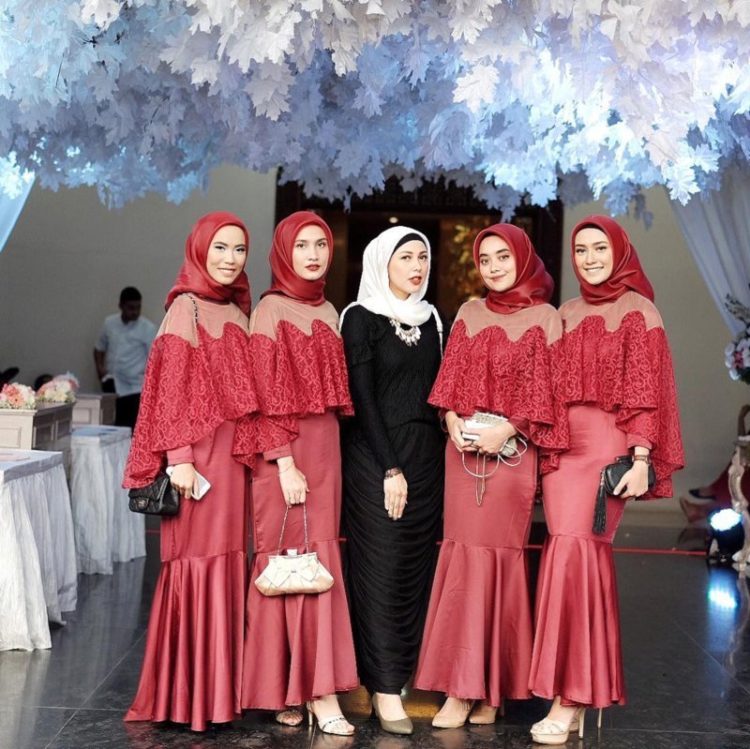organza bridesmaid hijab sutra