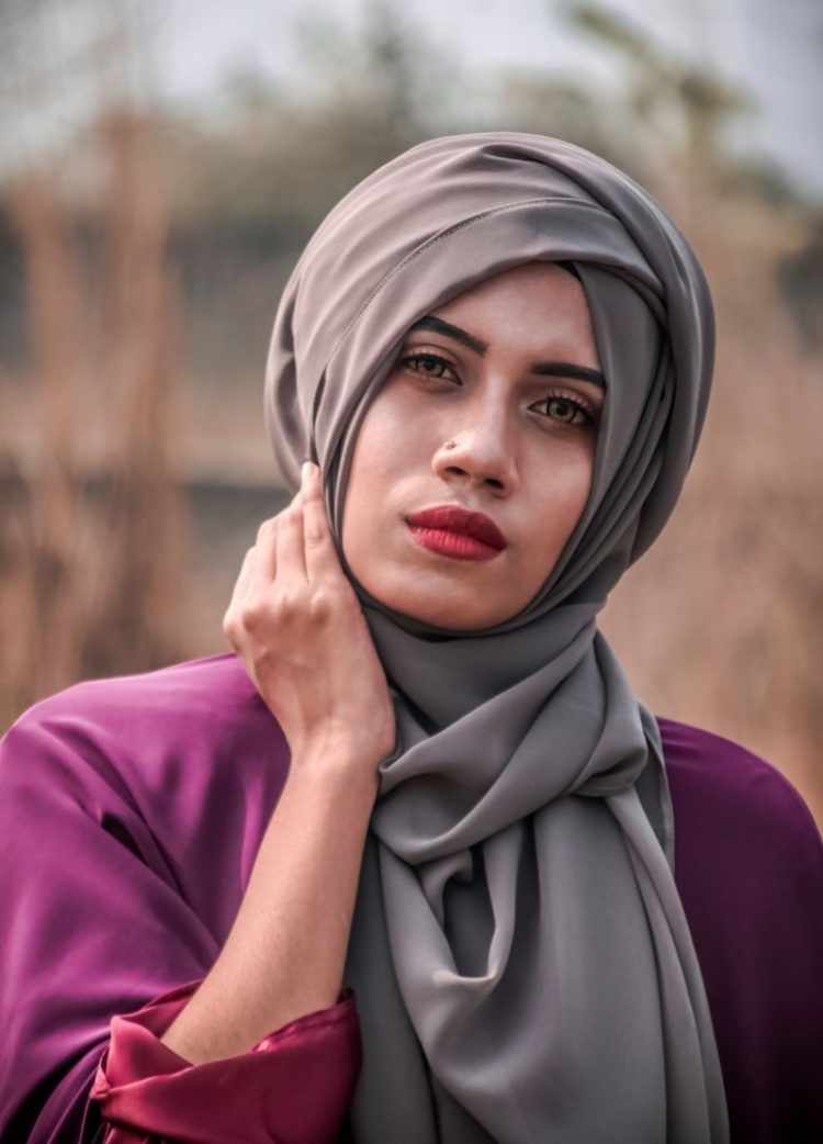 Arabian hijab photography look
