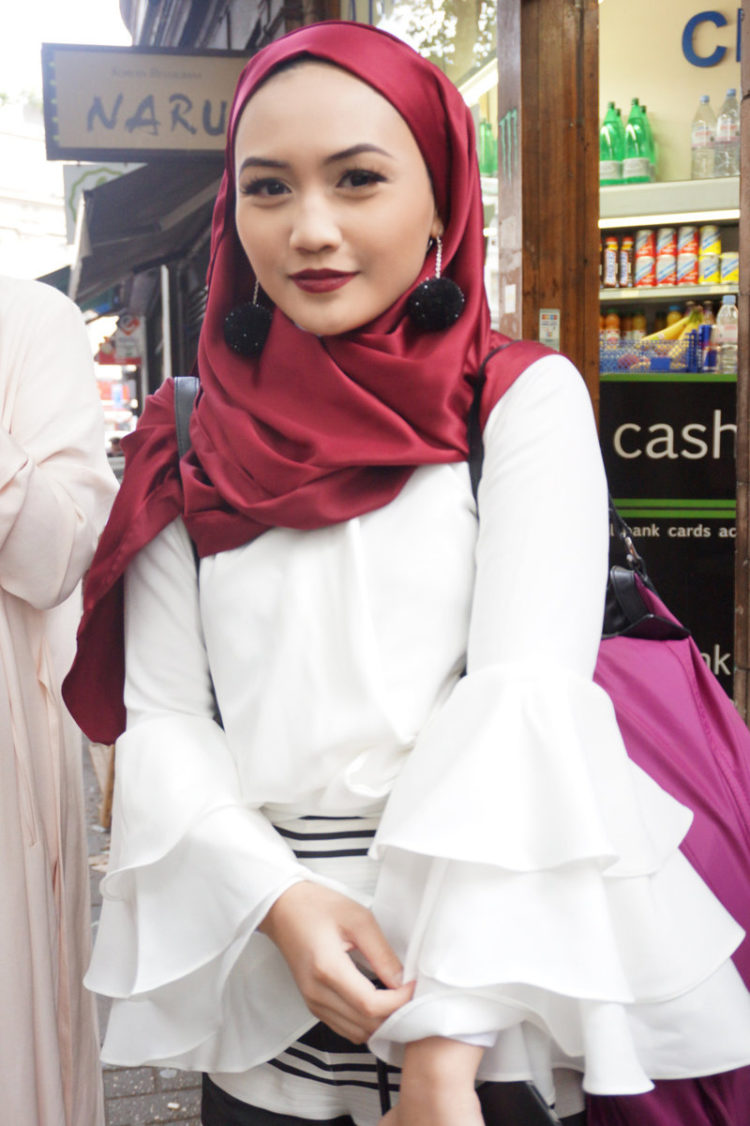 headband hijab pesta