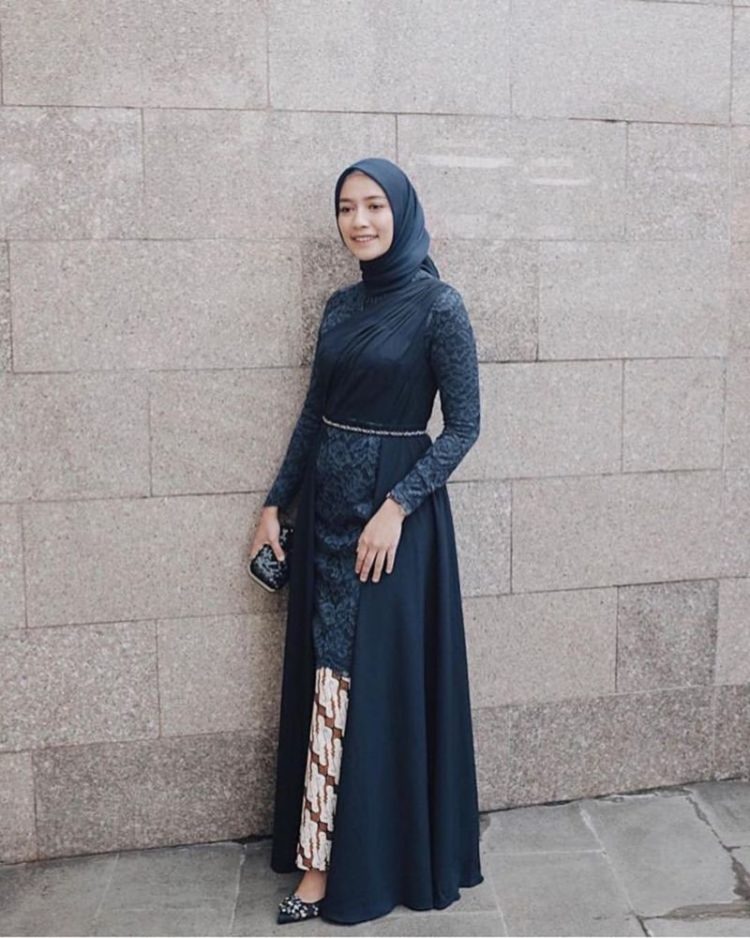 kebaya modern maxi hijab