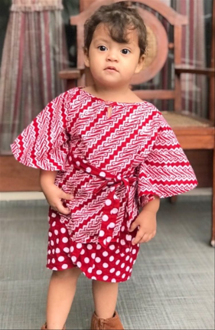 dress batik anak 1 tahun