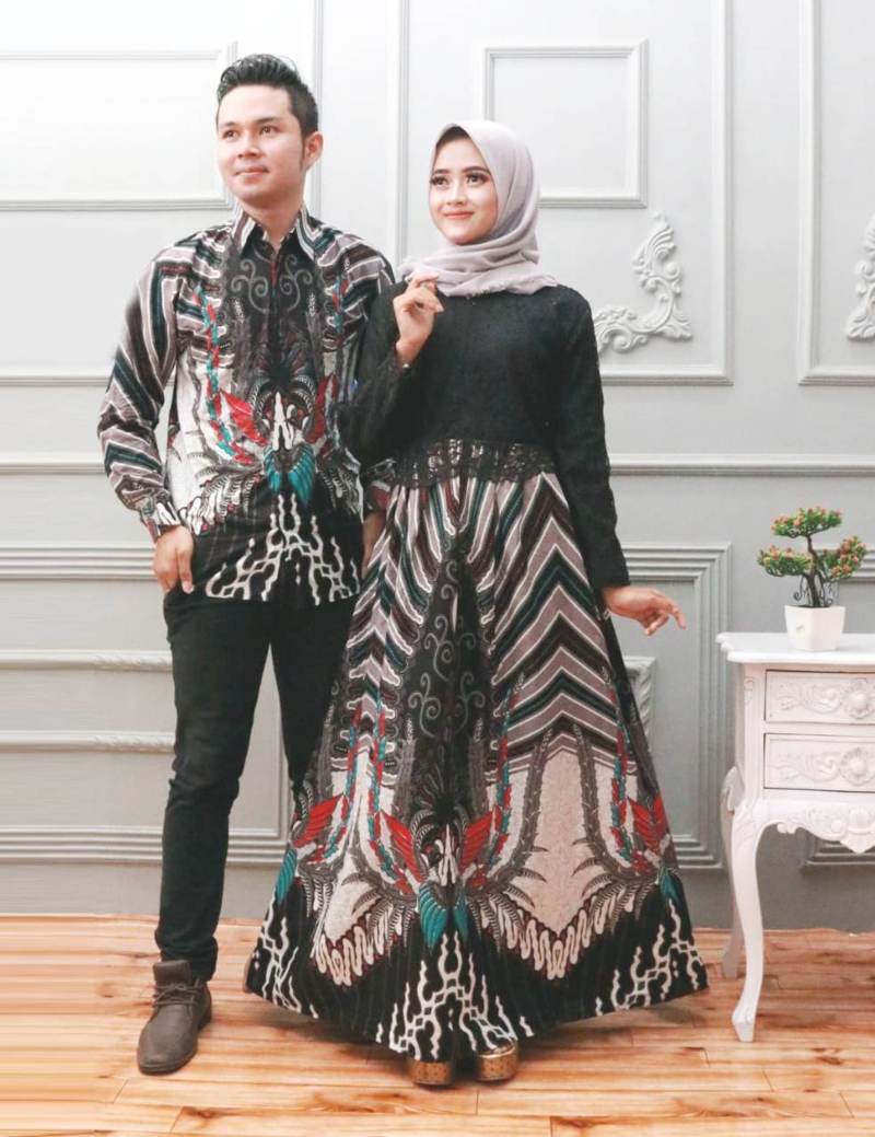 batik sarimbit dress pasangan