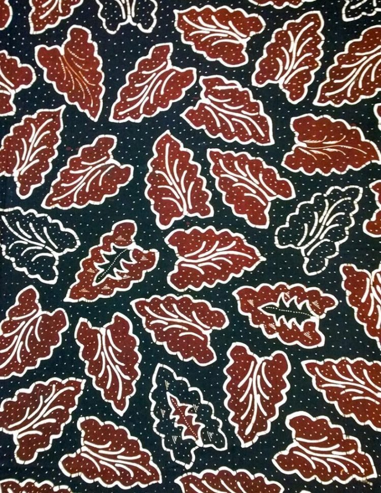 batik sunda daun teratai